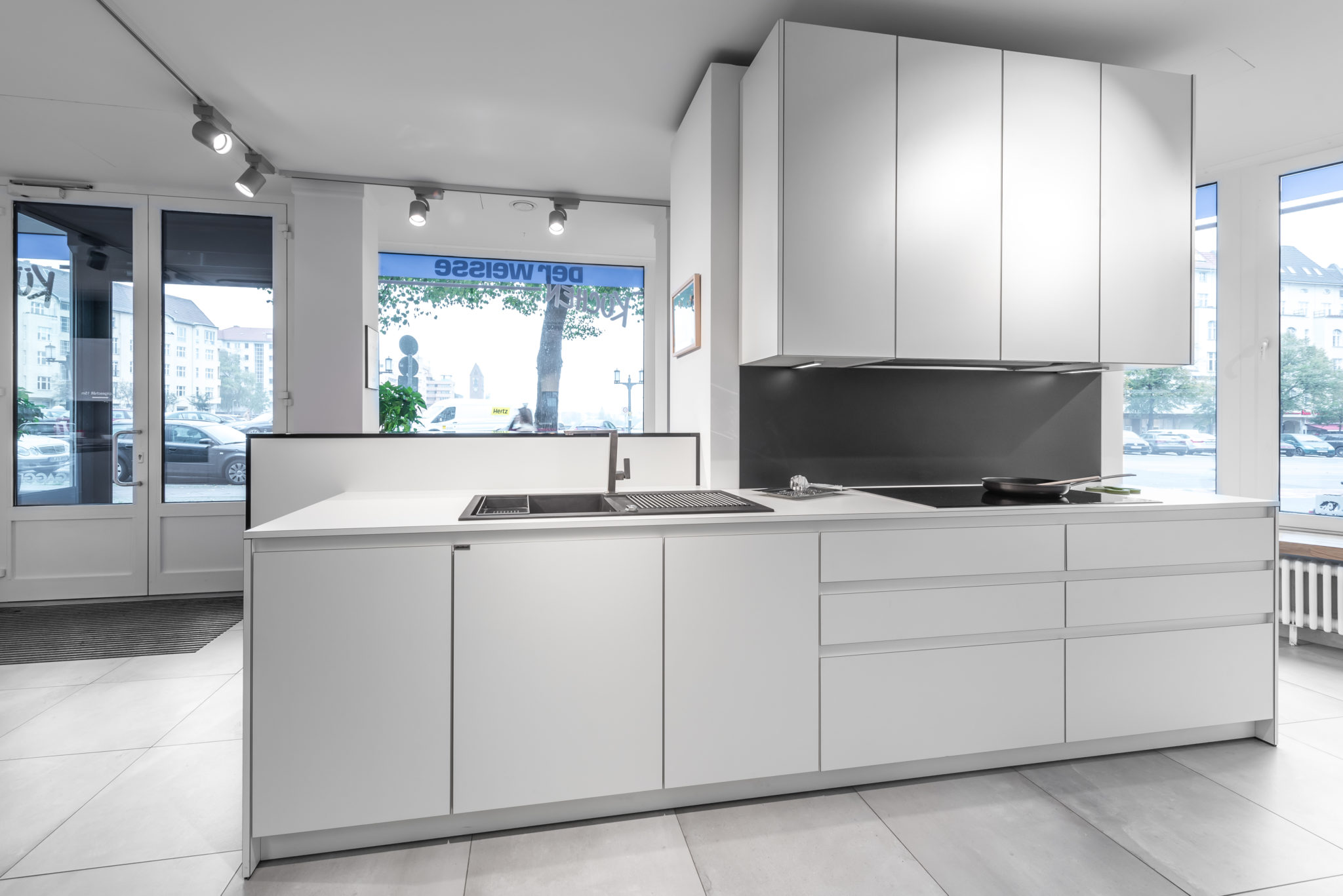 allmilmö modern art linea smart weiß matt küchenangebote der weisse Puristische Küchenzeile ~ allmilmö modern art linea smart weiß matt küchenangebote der weisse
