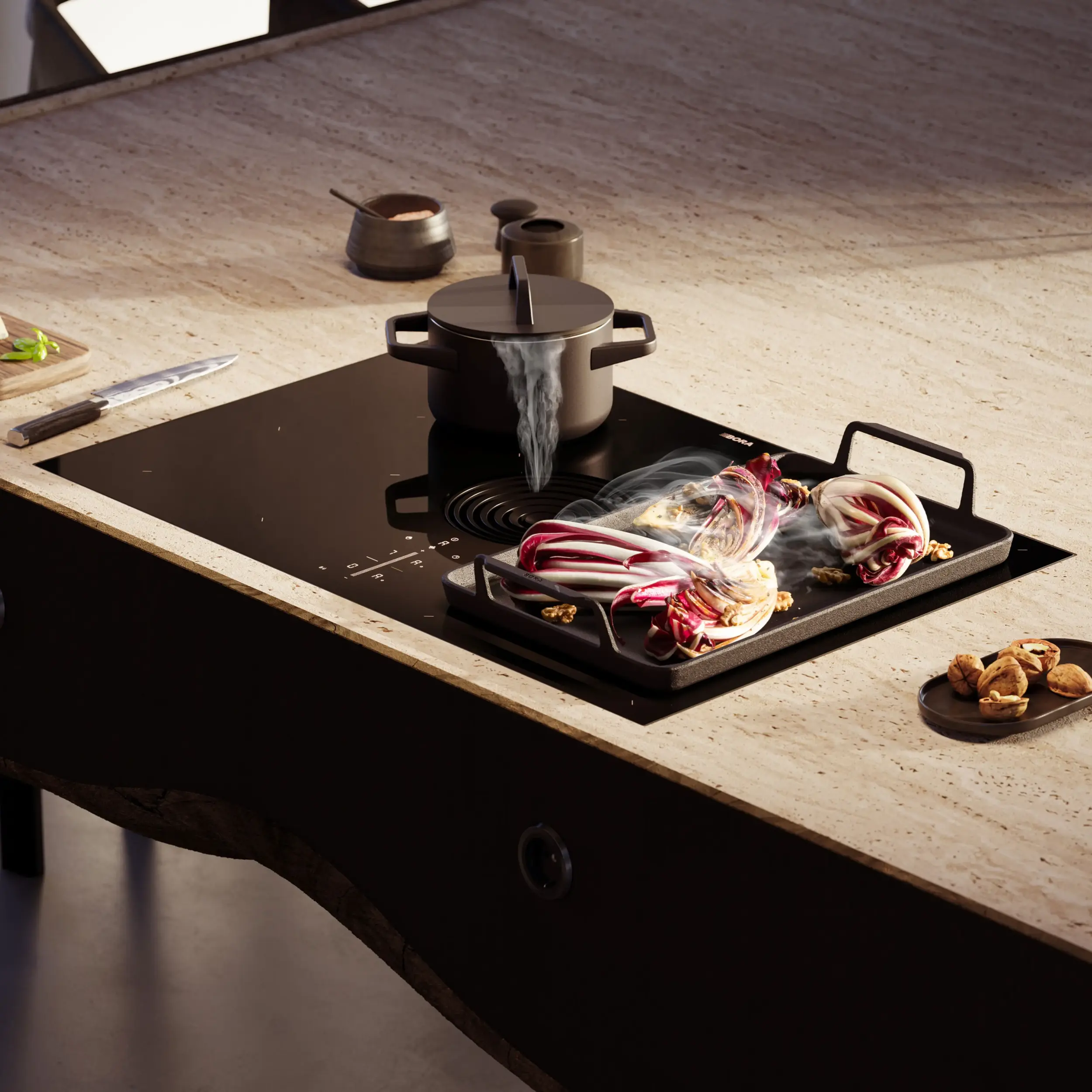 Bora M Pure 2025 seitlich Neue Bora Kochfeldabzugssysteme