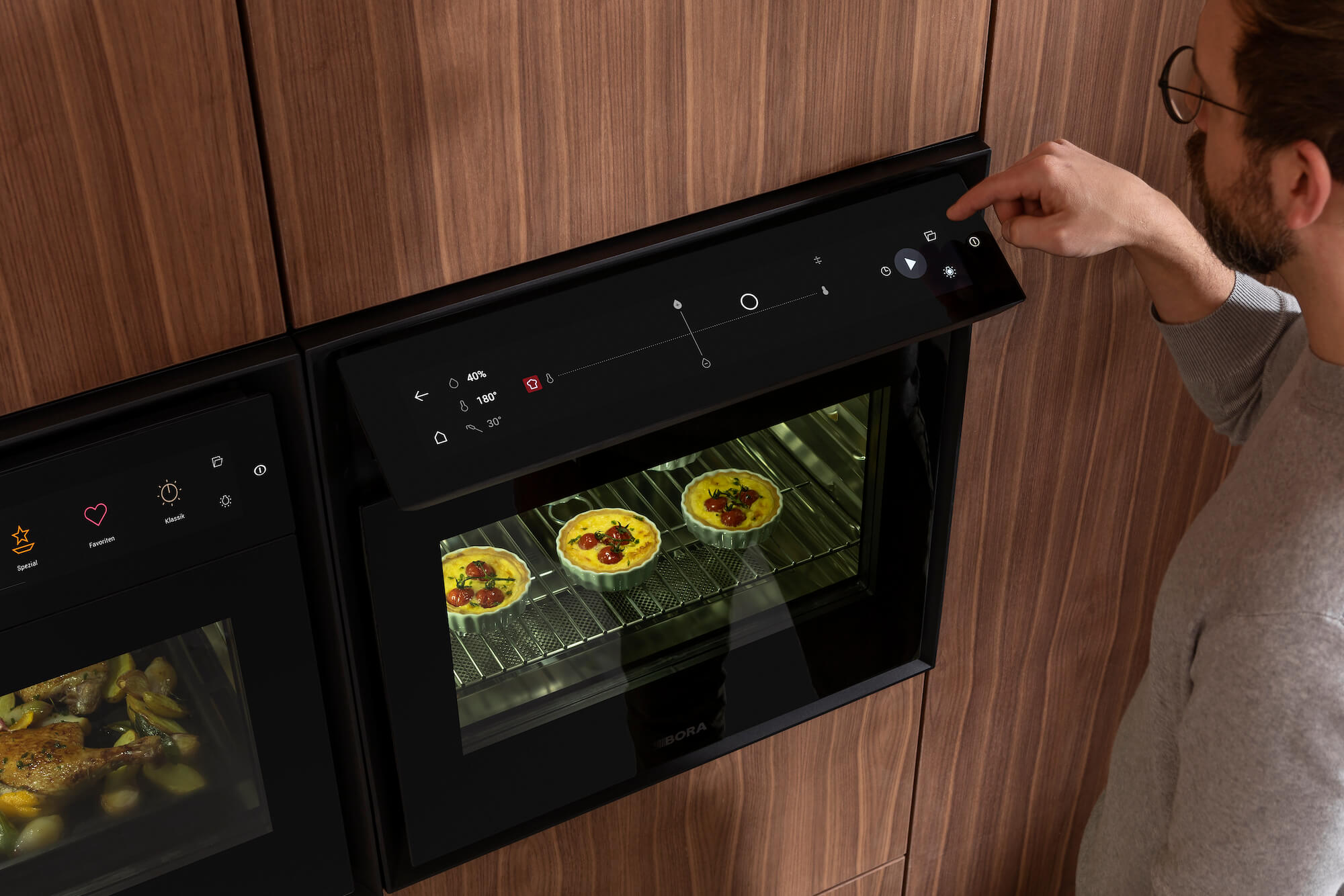 Bora X Bo Backofen Touch Display schwenkbar