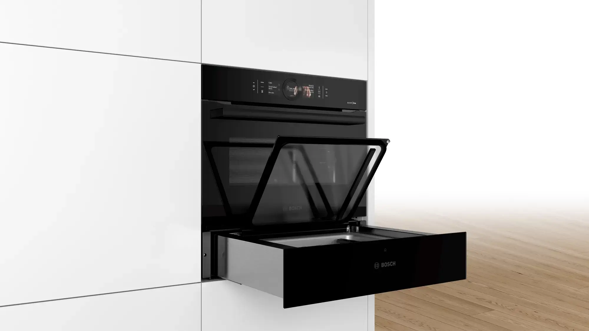 Bosch Backofen mit Vakuumierschublade Einbaugerät