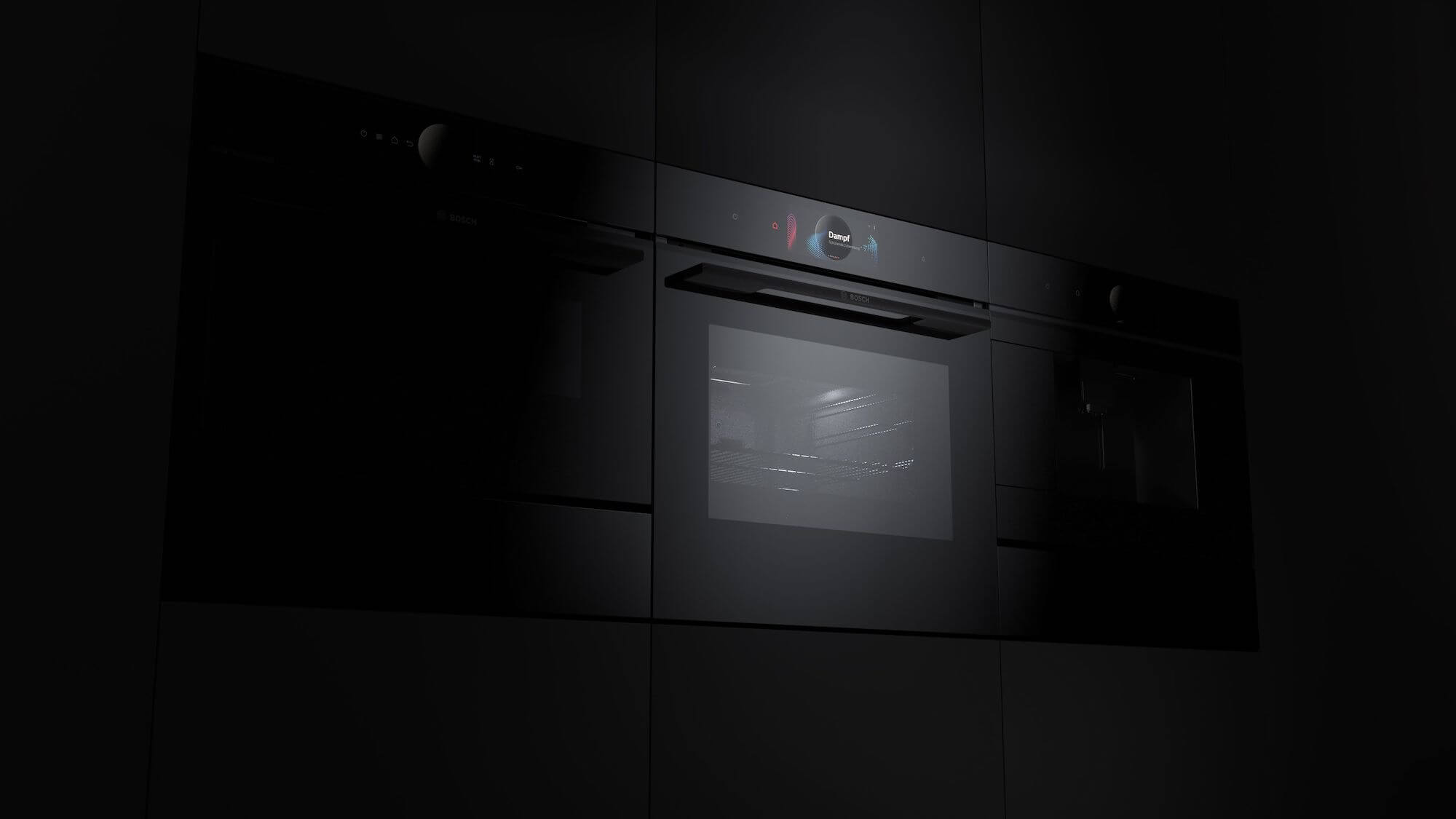Bosch Dampfbackofen schwarz mit Touch Display