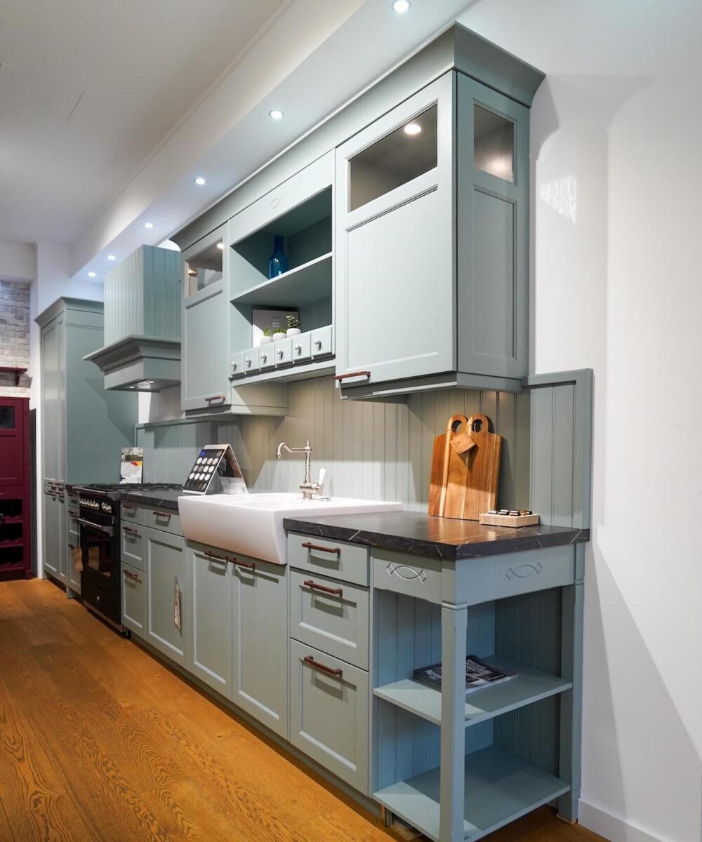 Häcker Bristol Landhausküche Grün matt