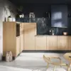 Häcker L-Küche klassischer Stil Eiche natur