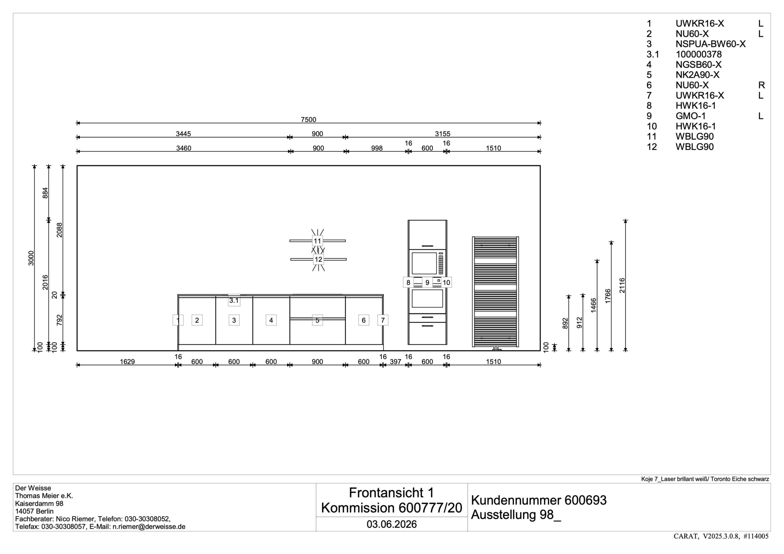 Nobilia Design-Küche „Easytouch“ – Rostrot mit Quarzstein – Bild 10