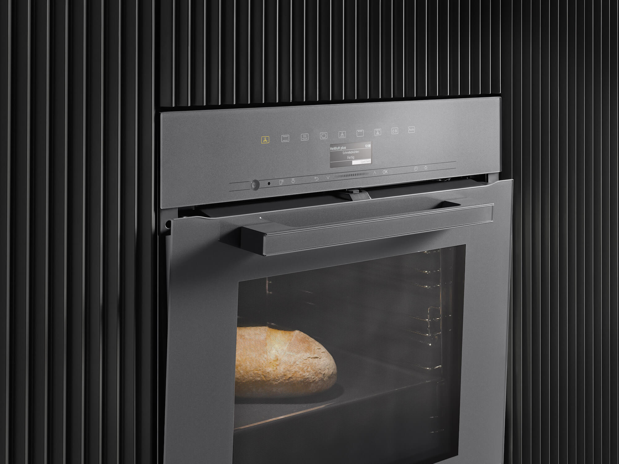 Miele Backofen matt grau