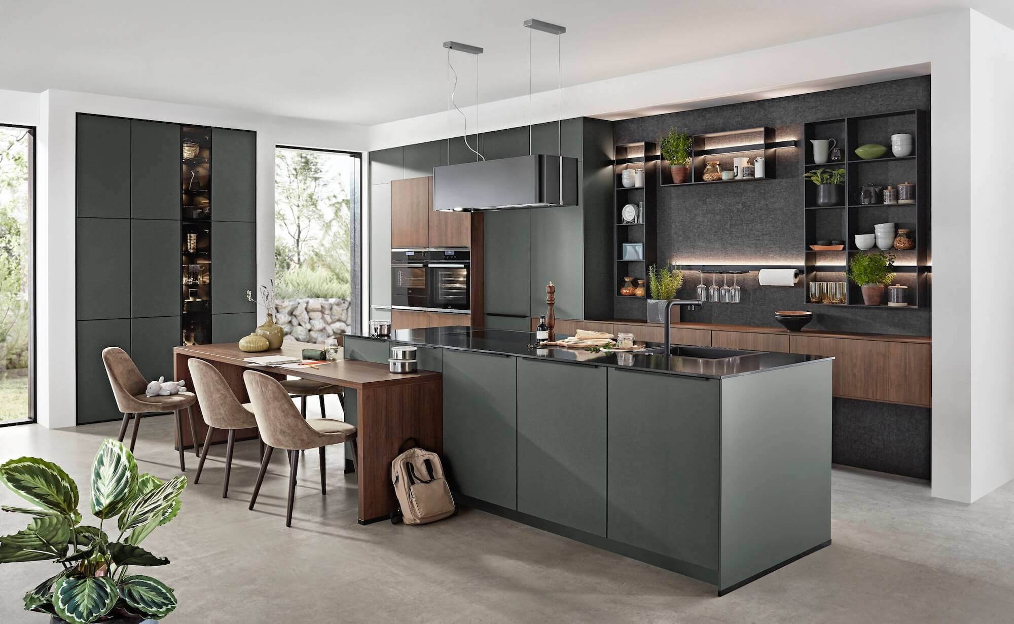 Nobilia Design Kueche Mineralgruen