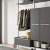 Nobilia Garderobe Schiefergrau Supermatt HA