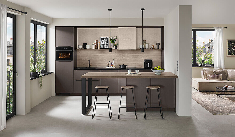 Nobilia Moderne Küche Coffee mit Insel