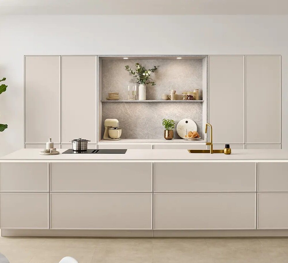 Nobilia Design Inselküche sand
