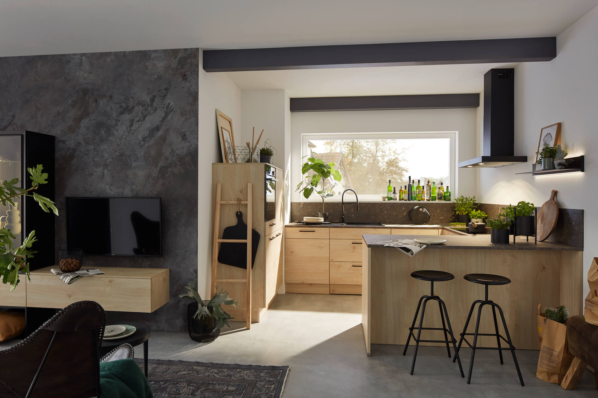 Nolte Artwood moderne G-Küche Asteiche