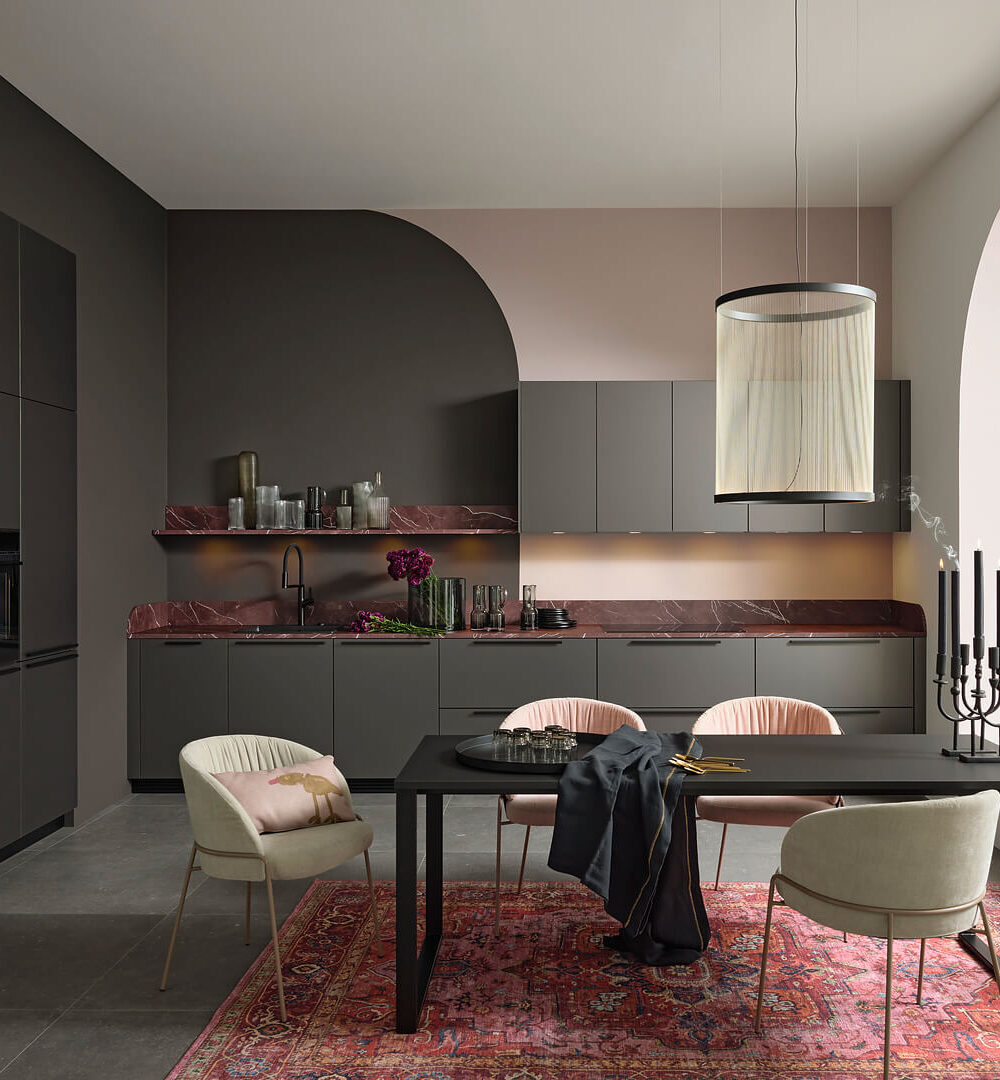 Nolte Küchenzeile Designstil Umbra metallic