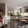 Nolte L-Küche Landhausstil Lava Hennarot