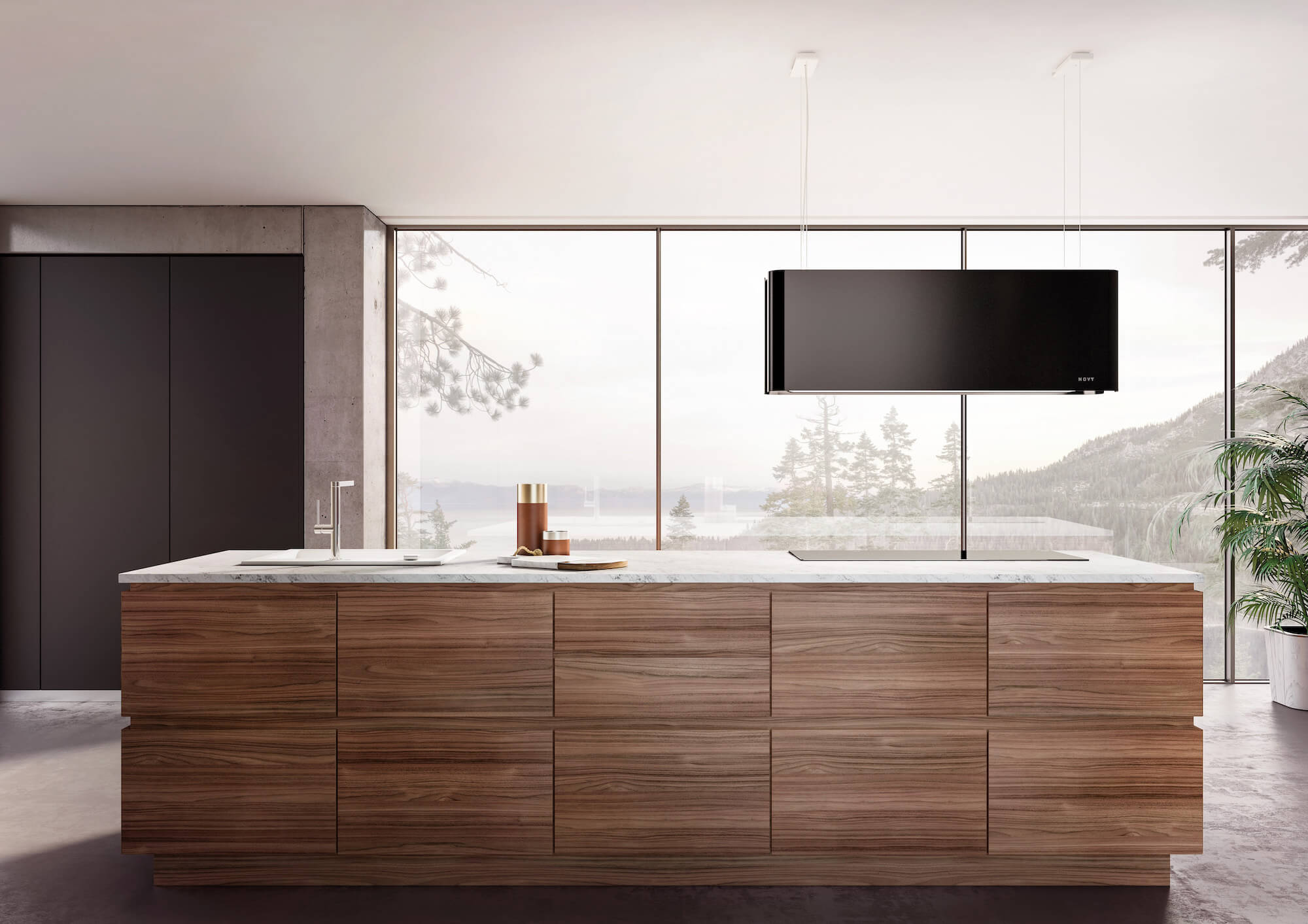 Novy Dunstabzug mood black