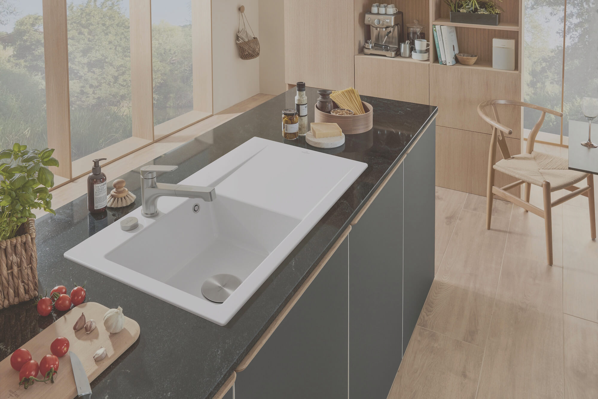 Villeroy & Boch Subwaystyle Keramikspüle weiß